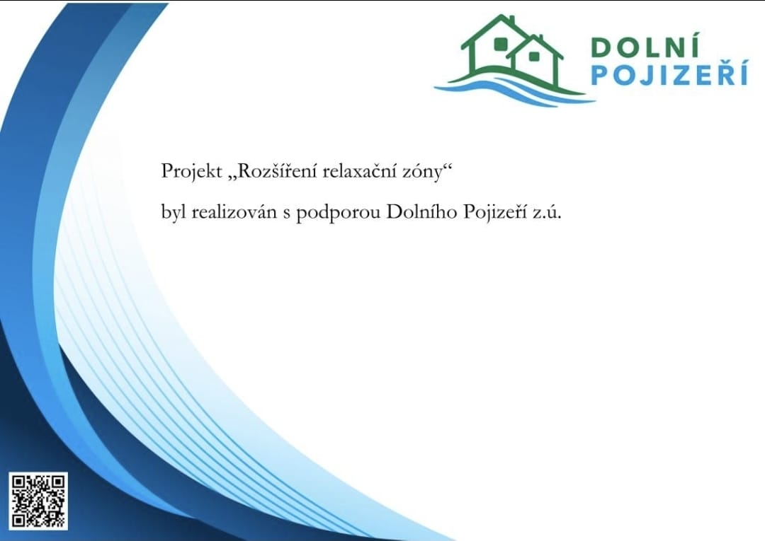 Plakát projektu Rozšíření relaxační zóny, realizovaného s podporou Dolního Pojizeří z.ú.